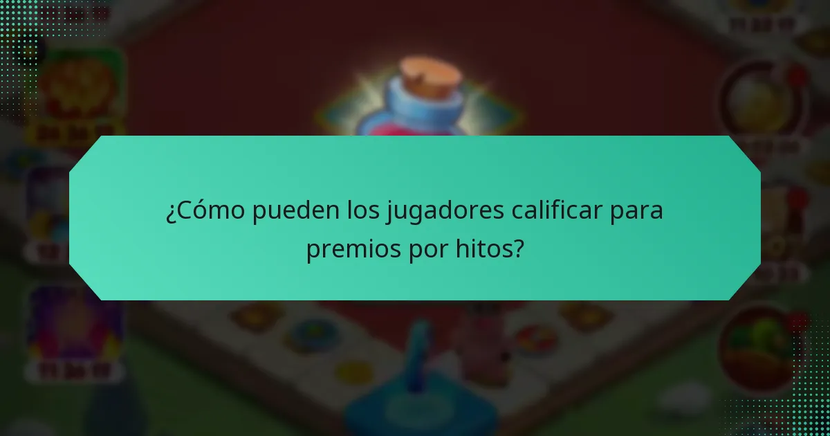 ¿Cómo pueden los jugadores calificar para premios por hitos?