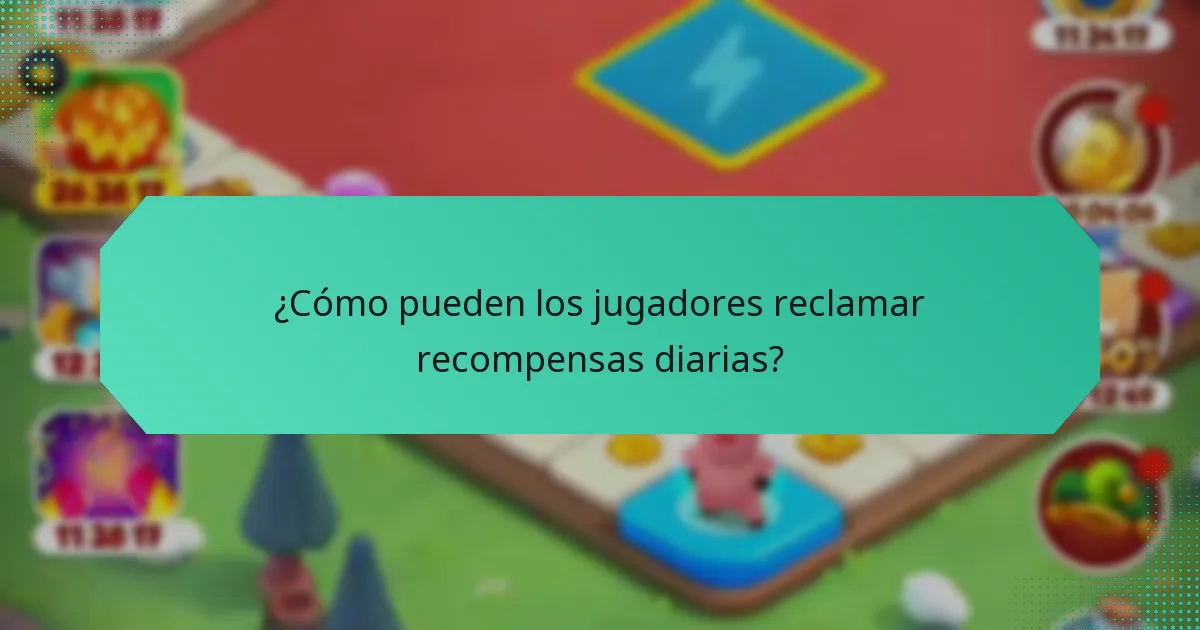 ¿Cómo pueden los jugadores reclamar recompensas diarias?