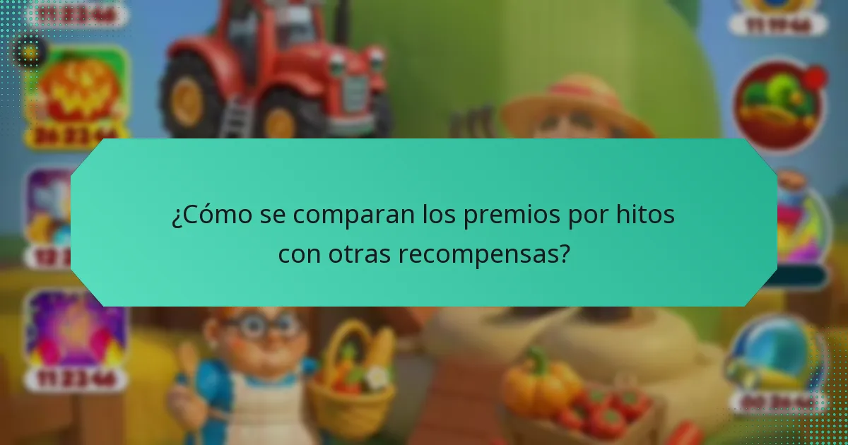 ¿Cómo se comparan los premios por hitos con otras recompensas?
