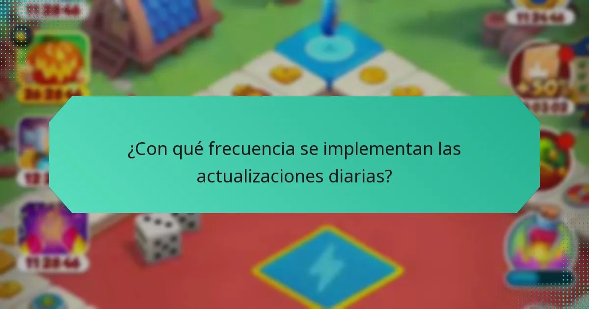 ¿Con qué frecuencia se implementan las actualizaciones diarias?