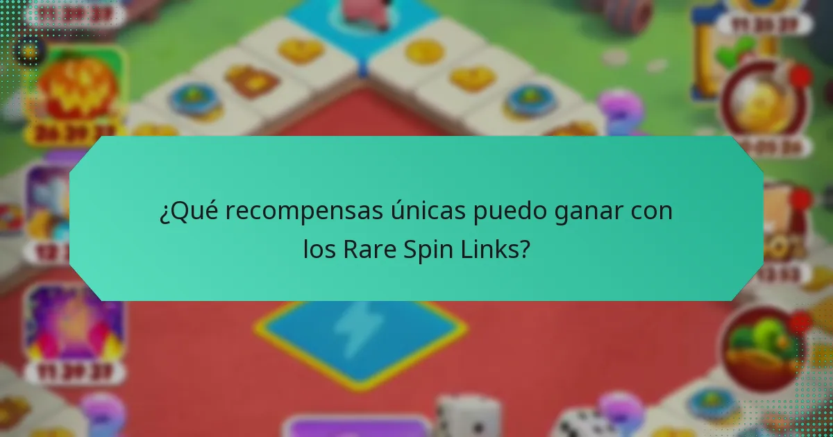 ¿Qué recompensas únicas puedo ganar con los Rare Spin Links?